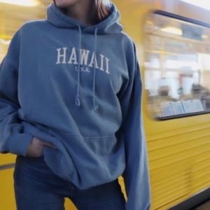 Brandy Melville Hawaii Blue Hoodie / Sweater